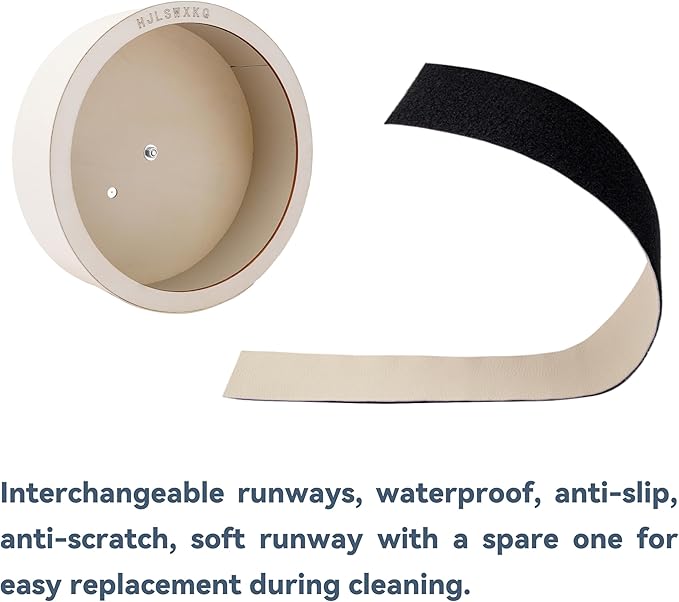 10inch Wall-Mount Silent Hamster Wheel, Wooden Small Animal Exercise Wheel with Removable & Washable Track for Gerbil, Mouse, Syrian Hamster(10in)