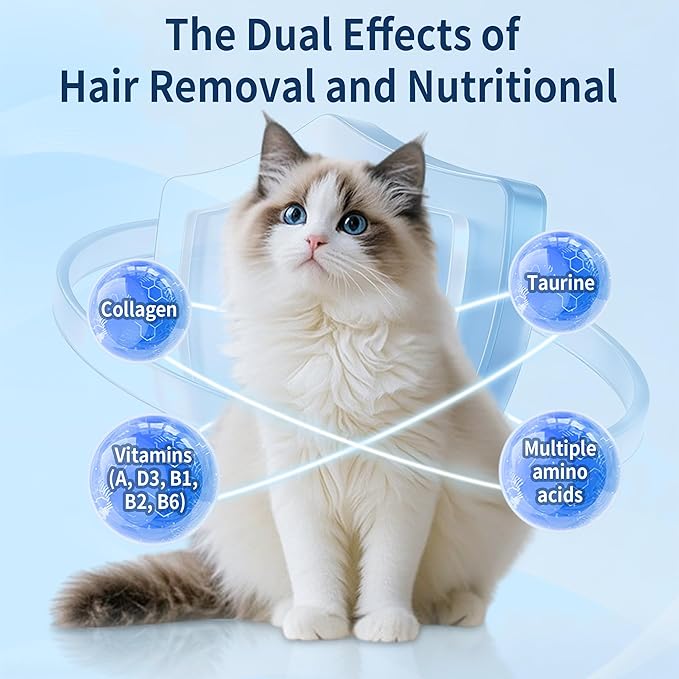 Hairball Paste for Cats, 4.23 oz/120 g, Contains Chicken, Fish Oil, Inactivated Probiotics, Taurine, Promotes Intestinal Peristalsis & Digestion, Passes Hairballs Naturally, Reduces Vomiting (3 Tube)