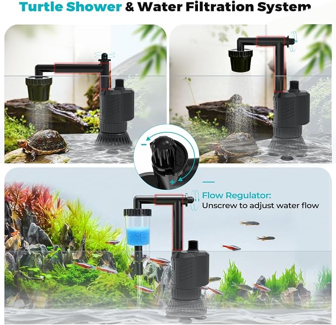 fishkeeper Electric Aquarium Gravel Cleaner, 8 in 1 Automatic Fish Tank Cleaning Tools Gravel Vacuum for Aquarium, for Change Water/Wash Sand/Water Filter/Water Circulation