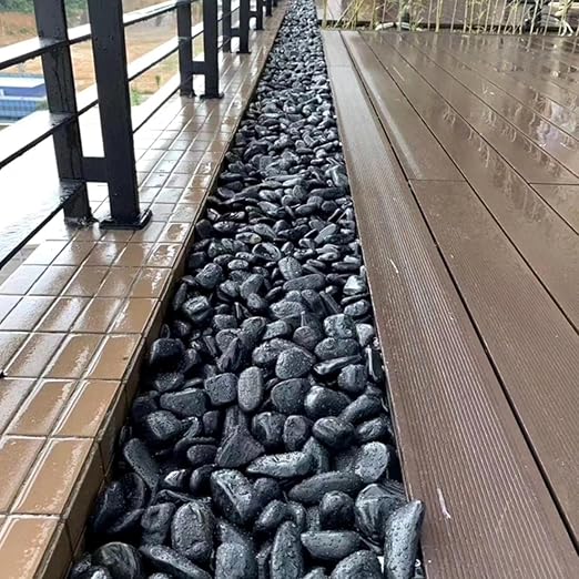5lbs Black Pebbles for Plants, 2-3 Inch River Rocks for Landscaping | Large High Polished Natural Decorative Stones Vase Filler Fish Tank Aquariums Landscaping Garden Outdoor and Indoor DIY