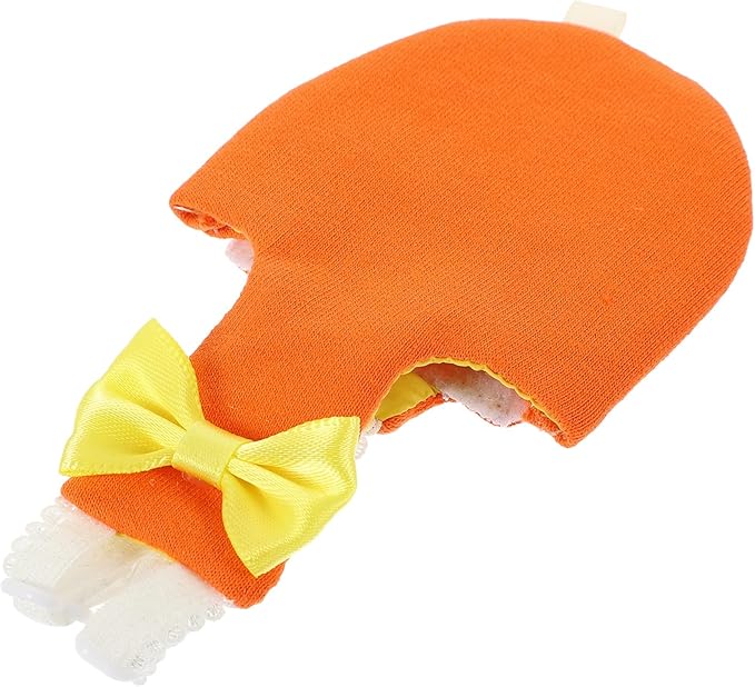 DOITOOL Parrot Flight Suit Diaper Bird Clothing Liner Orange Small Size Outdoor Conure Parakeet Diapers for Large Birds