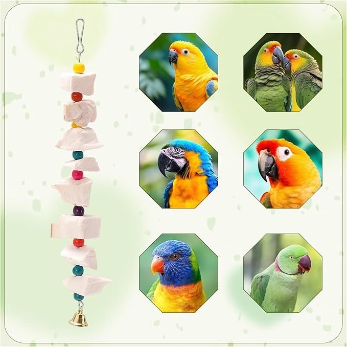 4PCS Cuttlebone for Birds,Cuddle Bones for Birds, Bird Beak Grinding Stone for Parakeets, Beak Grinder for Birdss, Parakeet Cuttlebone and Bird Cuttlebone