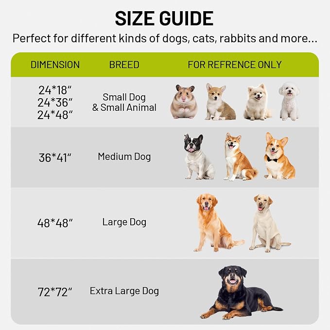 Washable Dog Pee Pads - Absorbent Reusable Puppy Training Pads, Waterproof Leak - Proof & Non - Slip for Crate Whelping Potty Training 48x48 (Pack of 2)