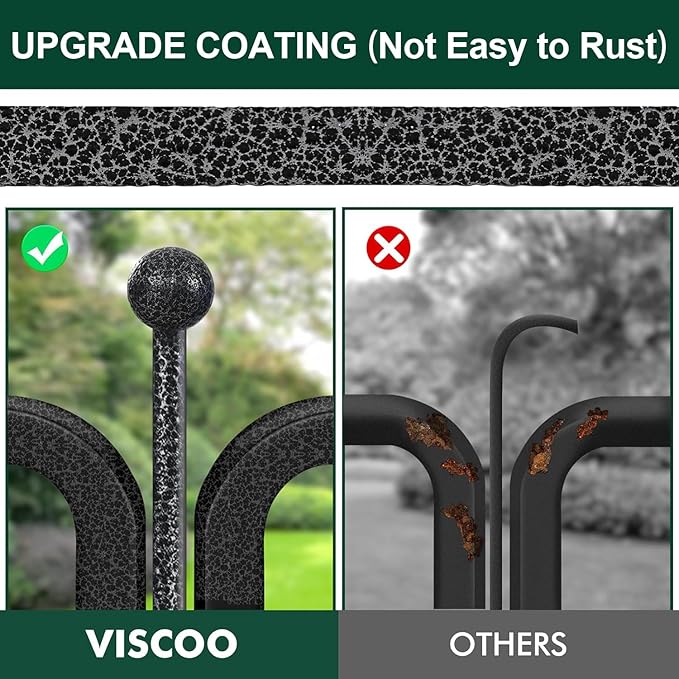 VISCOO Dog Playpen Outdoor, 16 Panels 40" High Metal Dog Fence with Gate, Pet Fence for Large/Small Dogs, Portable Dog Fence for RV Camping, Yard
