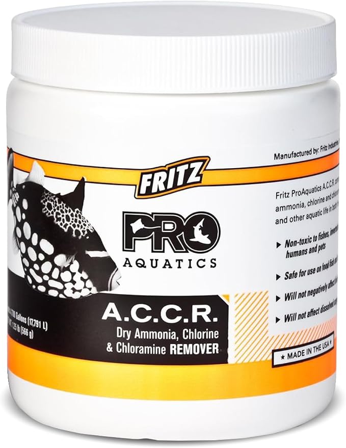 Fritz Aquatics PRO - A.C.C.R. Concentrated Dry Ammonia, Chlorine and Chloramine Remover - 1.25lb