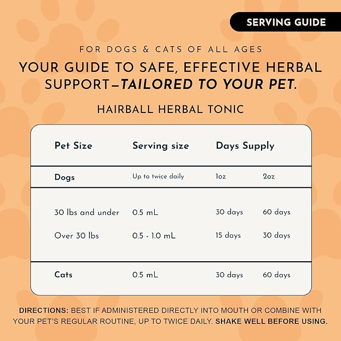 Animal Essentials Hairball Relief Formula - Hairball Treatment for Dogs and Cats, Hairball Medicine, Hairball Remedy, Marshmallow Root Extract - 2 Fl Oz