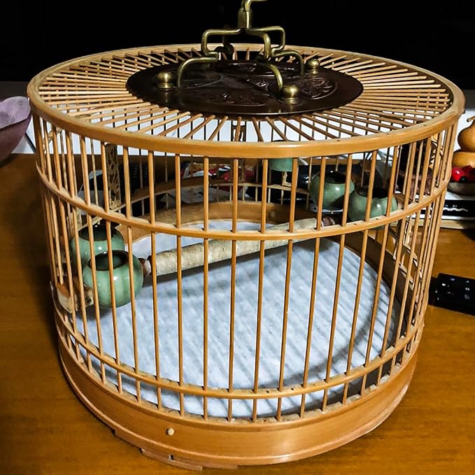 UPKOCH Bird Cage Liner Papers Disposable Cushion Pads 11.81X11.81 Inch Absorbent Waterproof Pet Cage Mats for Parrot and Round Bird Cages Indoor Use