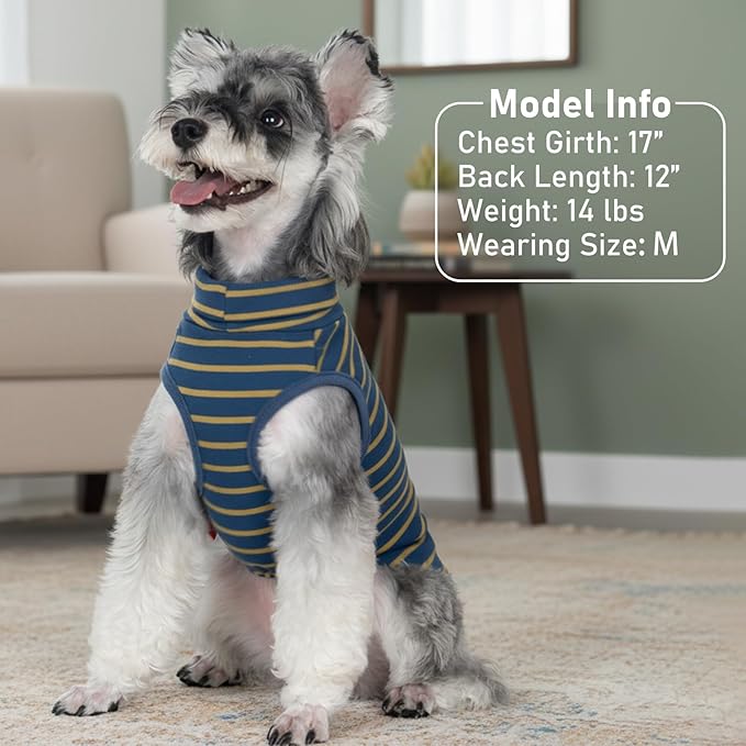 KYEESE 2Pack Dog Sweater Pullover Pet Sweatshirt Stretchy Dogs Clothes Soft Pets Clothes Warm Doggie Coats Turtleneck Small Pets Sweaters Dog Sweaters for Small Dogs Male