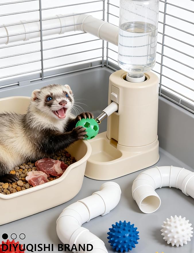 5-Pack Ferret Toys,1.5in Balls, Bells, for All Ferrets (1.5'')