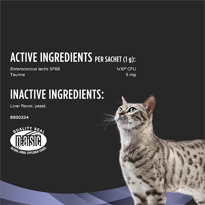 Purina Pro Plan Veterinary Supplements, Fortiflora & Calming Care Feline Cat Supplements, Probiotic Supplements, 30-CT Each (Pack of 2)
