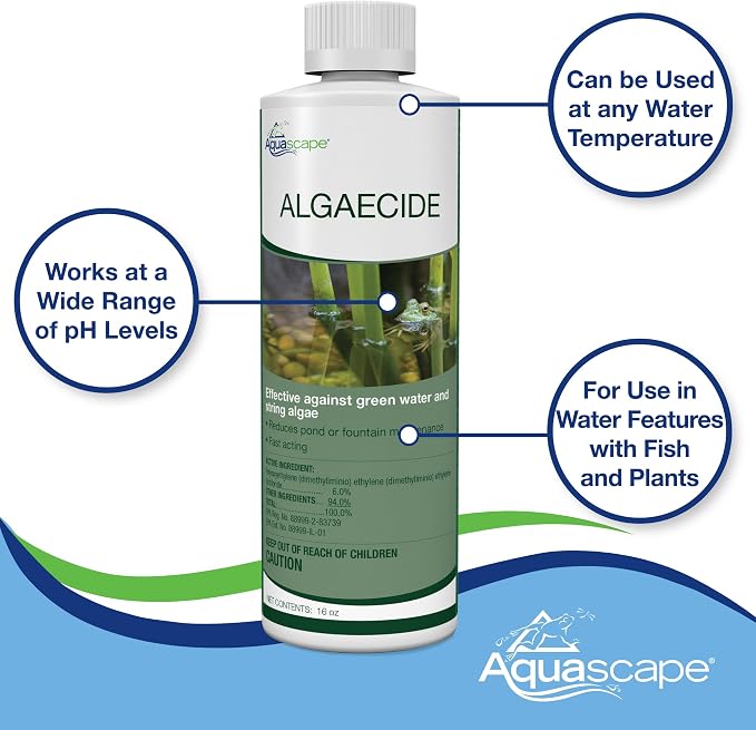 Aquascape Algaecide for Pond, Waterfall, and Water Features, 2.5-Gallon, 96053