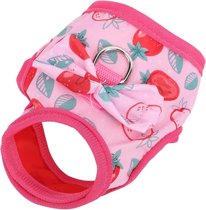 Small Pet Harness and Leash, Escape Proof Rabbit Vest with Soft Edges Dual Safety Buckles for Bunny Guinea Pig Ferret Chinchilla (L)
