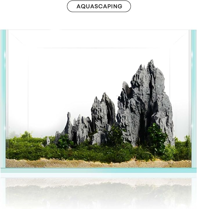 FZONE Aquarium Rocks Aquascaping, Micro Resin Seiryu Rock for Aquascaping