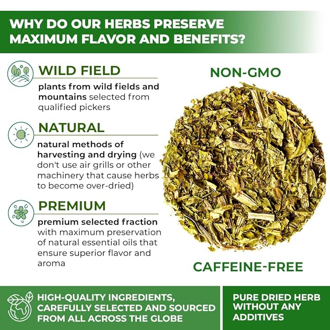50 Bags Broadleaf Plantain Leaf Herb Tea (Plantago Majoris Folia) Plantain Leaves Tea - 50 Count 1.5 g Bags Llanten