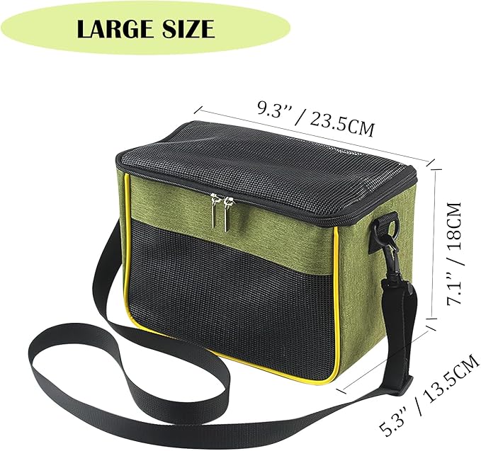 haozaikeji Guinea Pig Carrier Bag Portable Rabbit Travel Bag Breathable Small Animal Outgoing Pouch Hamster Carrier with Pad