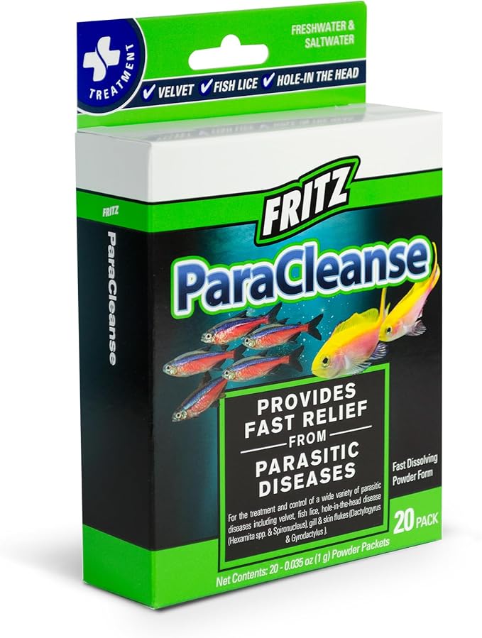 Fritz Aquatics ParaCleanse Provides Fast Relief from Parasitic Diseases (20-Count)
