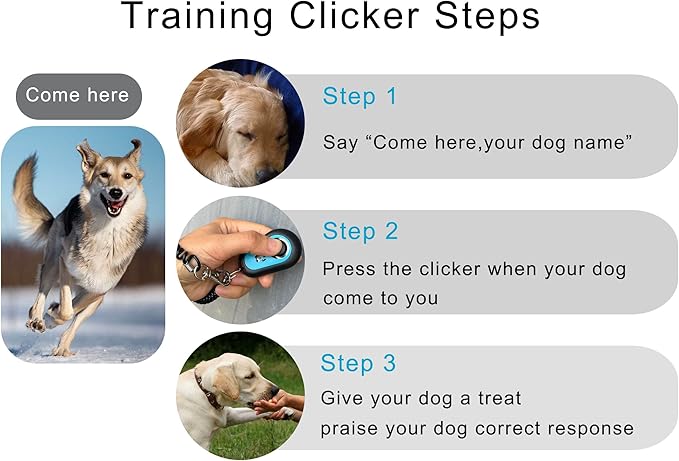 Pet Training Clicker with Wrist Strap - Dog Training Clickers (5PCS)