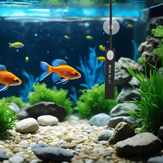 USB Aquarium Heater for 2-5l Small Aquarium 10w Mini Fish Tank Heater Compact ABS Material Maintains Stable Heat for Betta Fish and Turtles for Desktop and Home Use