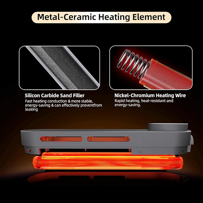 Submersible Aquarium Heater, Fish Tank Heater (20-70Gallon 300W) | Ceramic-Metal, with External Control and Digital Thermostat, Overheat Protection, Safe to Use, Adjustable Temperature