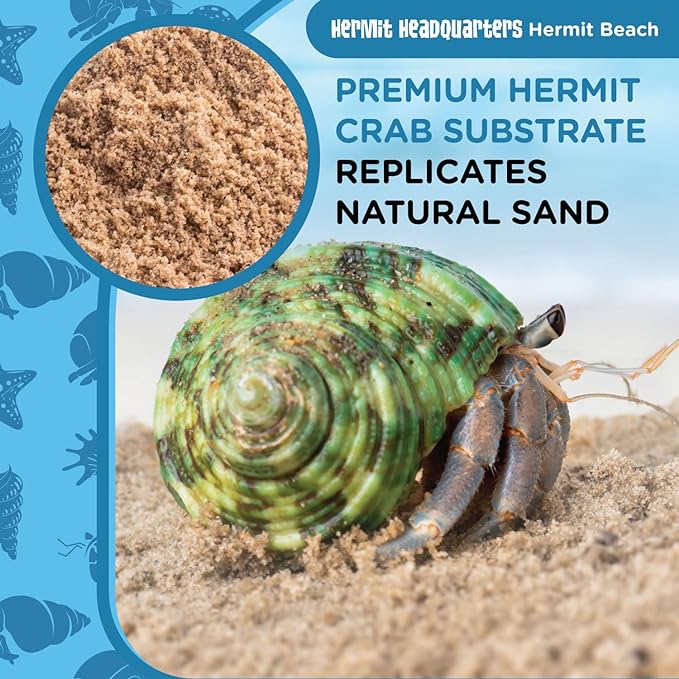 Fluker's All Natural Premium Hermit Crab Sand Substrate, Sand Mixture with Coconut Fiber, for Hermit Crab Tanks, 12 lbs. (Pack of 2)