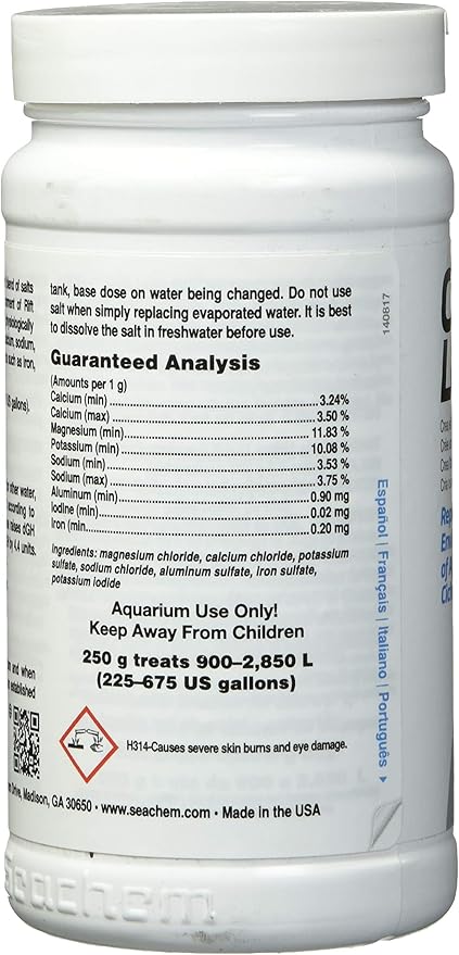 Cichlid Lake Salt, 250 g / 8.8 oz