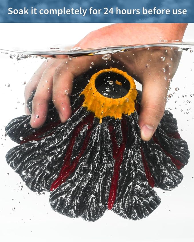 Uniclife Aquarium Volcano Ornament Kit with Air Stone Bubbler Fish Tank Decorations