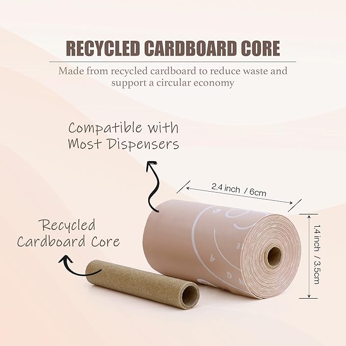 Bio-Based Dog Poop Bags, Silky Soft & Leak-Proof, Lavender-Scented, Made from Cornstarch 16 Rolls, 240 Bags