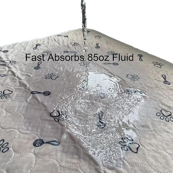 Peepeego 48x96 Extra Large Dog Pad Washable and Free Dog Comb, Reusable Pee Pad with Fast Absorbent, Waterproof, Premium Non Slip Pet Carpet for Hallway