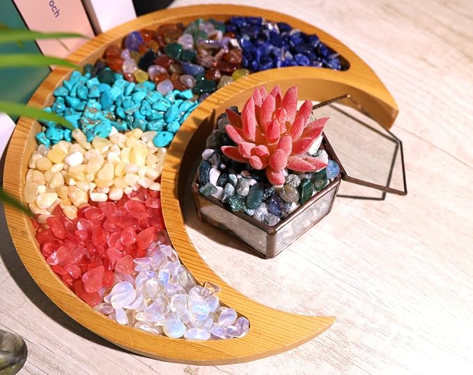 QINJIEJIE Aquatic Agate Crystals Chips Natural Stone Gravel Bulk Crushed Rocks Pieces Polished Quartz Stone 0.55Lbs Decorative Fish Tank Pebbles Vase Filler Irregular Shaped Tumbled Gemstone for Home