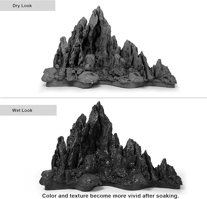 FZONE Aquarium Rocks Aquascaping, Resin Seiryu Rock for Aquascaping