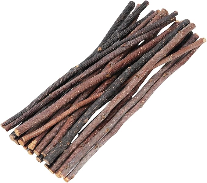 Apples Sticks,20pcs Hamster Chew Toys,Hamster Toys,Small Animals Molar Wood Treats Pet Snacks,Chew Sticks for Rabbits Chinchillas Guinea Pig Gerbil Parrot Bunny 20cm