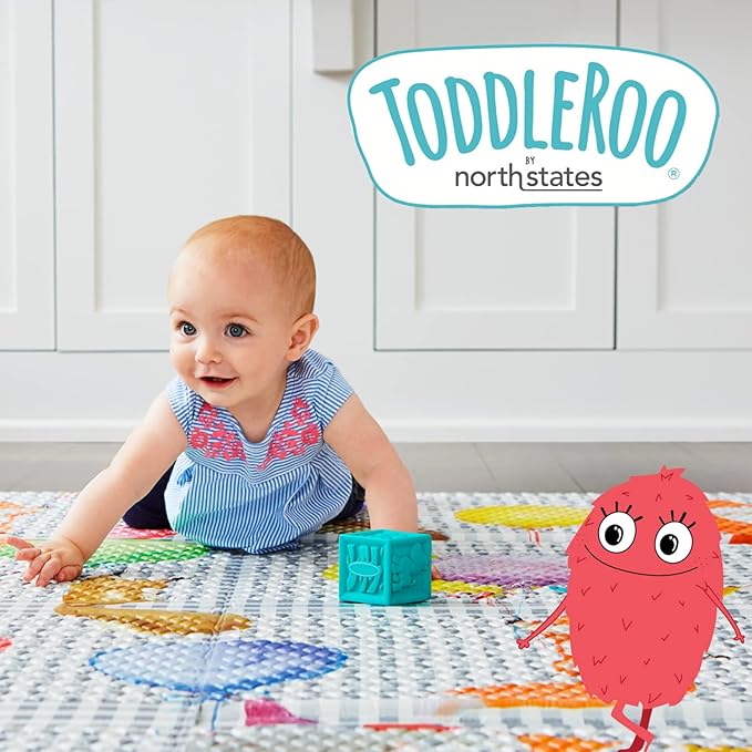 Toddleroo by North States - Superyard Wall Mount Kit: Play Yard Wall Mount Kit Compatible with Superyard or Colorplay Play Pens - Made in USA - Gray