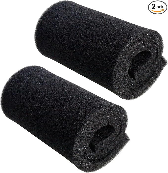 AQUANEAT 2 Pack Aquarium Bio Sponge Filter Media Pad Cut-to-Size Open Cell Foam Sheet for Fish Tank Sump (36" x 12" x 1")
