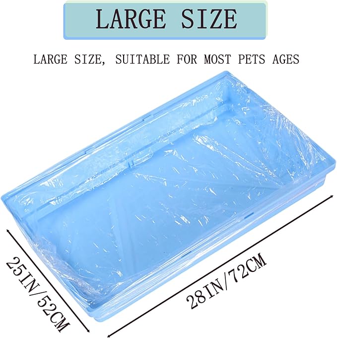 50pcs Disposable Bird Cage Liners, Large Size 28x20in Clear Plastic Parakeet Cage Liner Bag, Bird Cage Accessories Film Cover for Finches Canaries Cockatiels Birdcage and Bunny Guinea Pig(50)