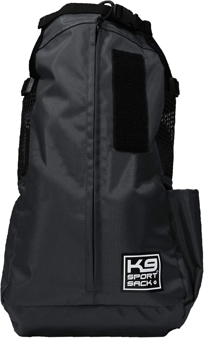 K9 Sport Sack Trainer - X-Small, Iron Gate - Ideal for Dogs with 9-12” Back Length - Backpack-Style Training Carrier - Meant for Quick, Non-Strenuous Activities