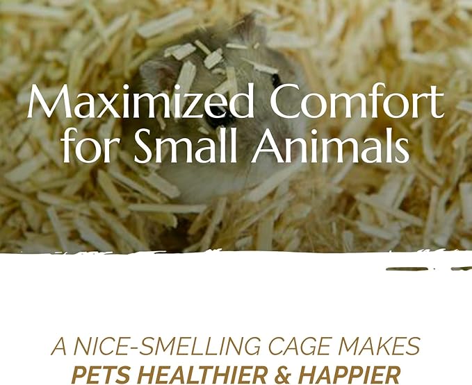 AubiZoo High Grade Small Animal Hemp Bedding, Ultra Absorbent Blend of Hemp Pieces Designed for The Comfort of Pets, Rat Cages, Guinea Pigs, Bunny Rabbit, Reptile Terrarium, Bird, Easy Size 3kg 6.6lb