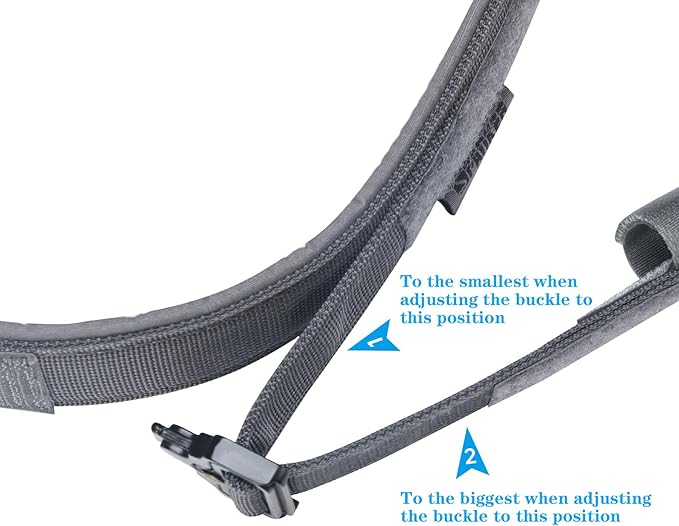 EXCELLENT ELITE SPANKER Tactical Dog Collar Nylon Adjustable Training Collar Military Dog Collar Heavy Duty Metal Buckle with Control Handle for Medium and Large Dogs with Patches (Grey-L)