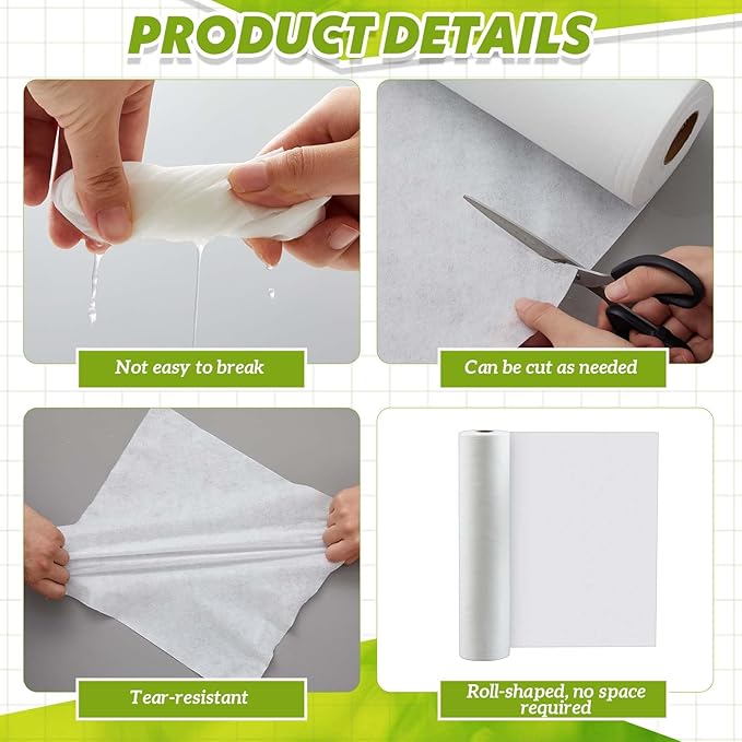 Drydiet 100 ft x 18 Inch Bird Cage Liner Disposable Parakeet Cage Liners Precut Absorbent Bird Paper Accessories for Pet Animal Parrot (White)