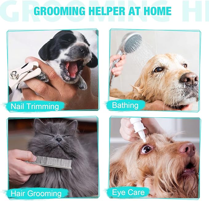 ATESON Dog Grooming Hammock - Pet Harness for Grooming, Dog Sling for Nail Clipping, Dog Hanging Holder for Cutting Nails