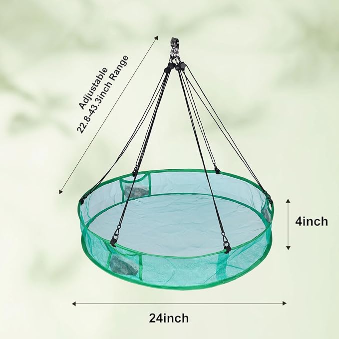 2Pcs Bird Seed Catcher for Outdoor Feeders, Bird Feeder Trays to Catch Seed, Upgraded Version Can Prevent Strong Winds. (24 inches)