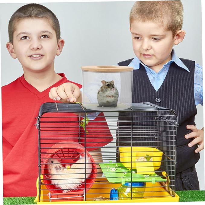 Hamster Bathing Sand Tub Gerbil Bath Case Chinchilla Dust Bath Pet Bathing Kit Easy Observe Design