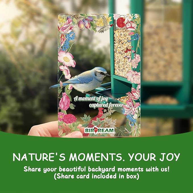 Birdream 2 Pack Bird Feeders for Outdoor Hanging, Retro Pagoda Design Fun Installation Bird Feeder, Attracting Wild Birds Chickadees Goldfinches Cardinals Finches and Sparrows - Green