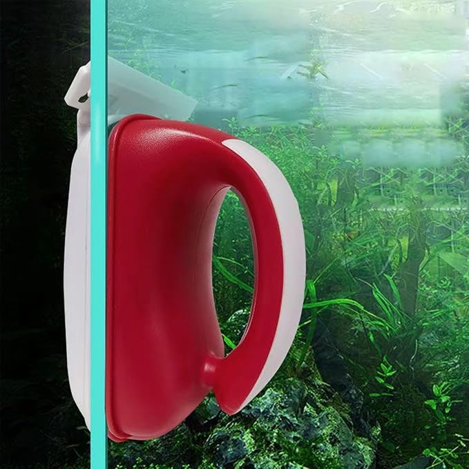 Fish Tank Cleaner Magnet Double-Sided Magnetic Effective Algae Removal | Aquarium Floating Cleaning Brush for Fish Tank