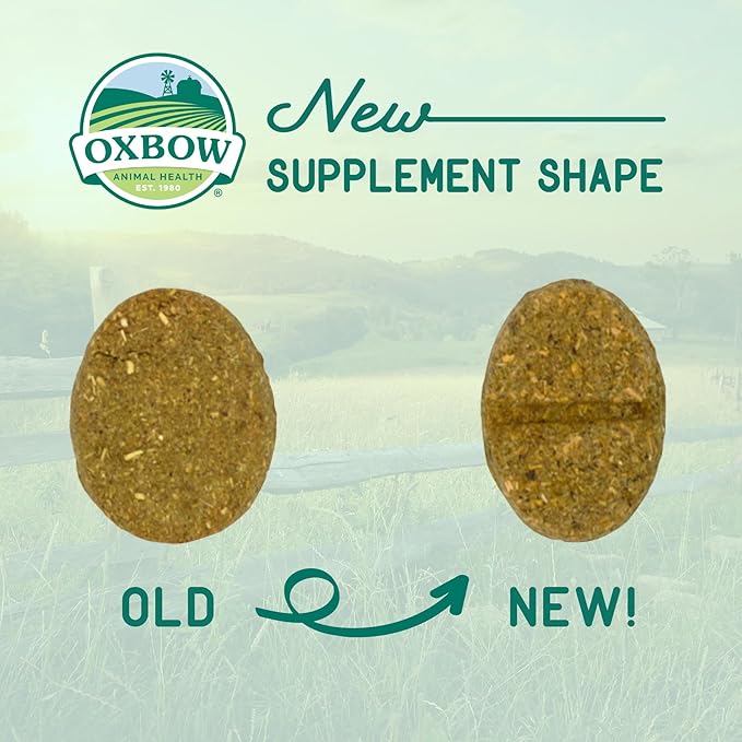 Oxbow Natural Science Digestive Support, High Fiber Supplement for Rabbit & Guinea Pig, Made with Timothy Hay, Includes Chicory Root, Ginger Root, Chamomile, Made in USA, 4.2 oz Bag