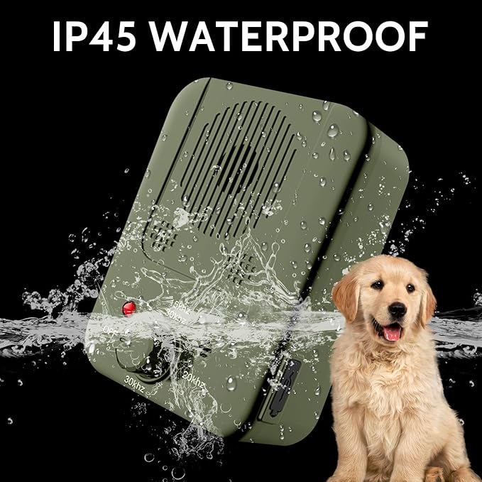 Anti Barking Device for Dogs, Dog Barking Control Device, Ultrasonic Dog Barking Deterrent Devices, Dog Barking Silencer for All Dogs Indoor Outdoor, Bark Box Stop Dog from Barking (Green)