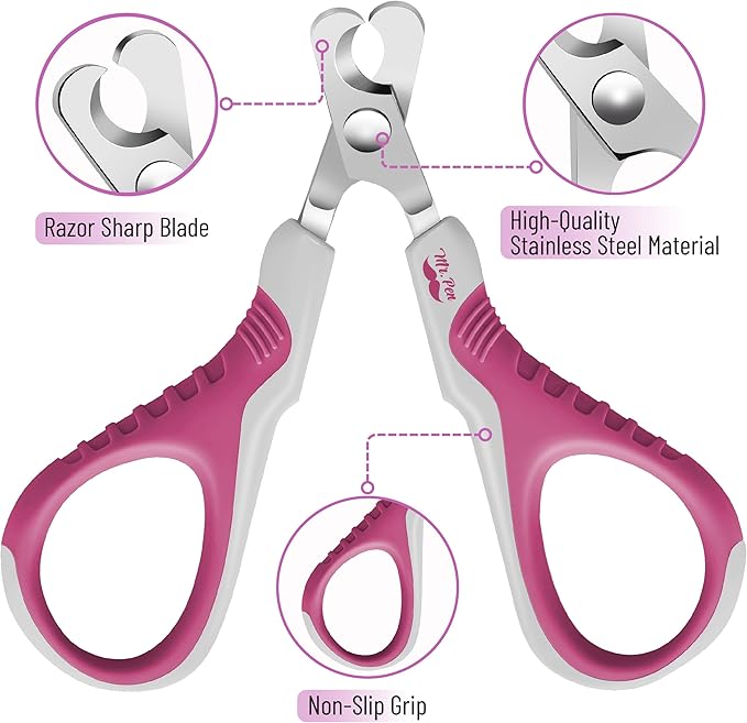 Mr. Pen- Cat Nail Clipper, Violet, Cat Nail Trimmer, Cat Nail Clippers, Cat Claw Clippers, Cat Clippers for Nails, Pet Nail Clippers, Kitten Nail Clipper, Small Dog Nail Clipper Cat Claw Trimmer