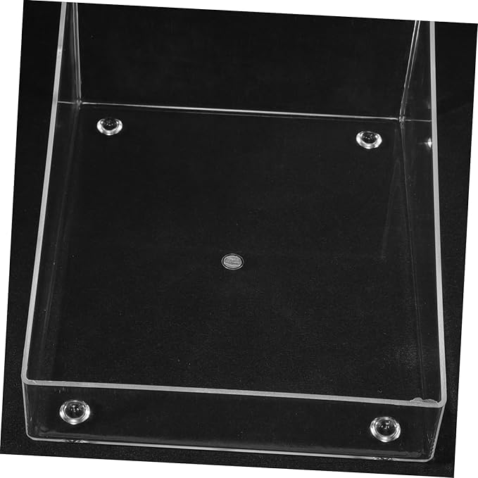 Happyyami Hamster Sand Bathroom Clear Acrylic Sandbox for Small Pets Dust Bath for Chinchilla and Gerbil Transparent Bathing Box for Hamsters and Other Small Animals