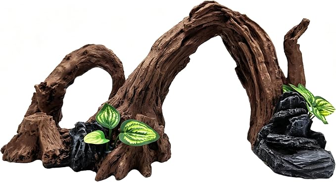 Large Fish Tank, Sunken Wood Decoration, Aquarium Accessories, Artificial Driftwood Landscape Center Ornaments, Suitable for Decorating Fighting Fish, Shrimp, Goldfish, and Reptiles