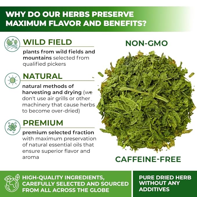 1.8 oz. Lemon Verbena Herbal Tea (Aloysia Citrodora) – 51g Dried Lemon Verbena Herb Tea Cedrón
