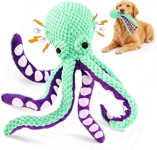 Fuufome Large Squeaky Dog Toys- Plush Dog Toys with Soft Fabric for Small, Medium, and Large Dogs Daily Companionship, Training Reward Gift